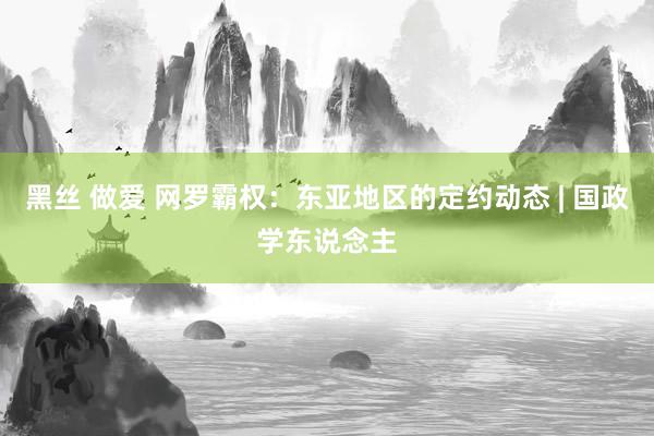 黑丝 做爱 网罗霸权：东亚地区的定约动态 | 国政学东说念主